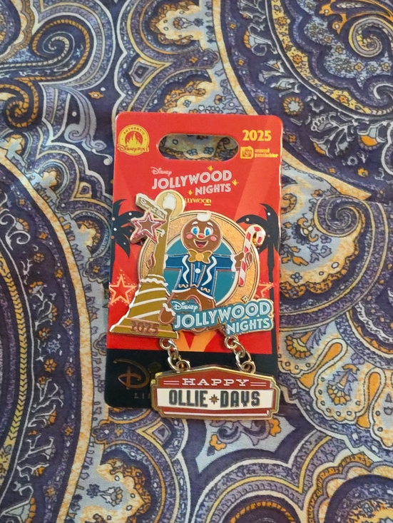 Disney Accessories - 2025 Disney Parks Jollywood Nights Hollywood Studios Ollie Gingerbread AP Pin LR